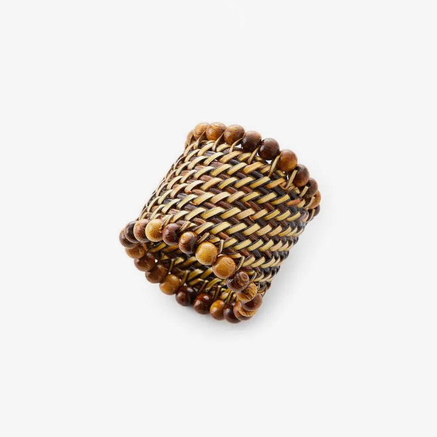 Calaisio | Napkin Ring with Beads - Set of 4