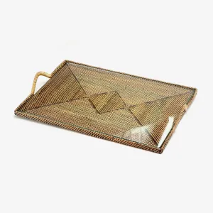 Calaisio | Rectangular Serving Glass Tray - Medium