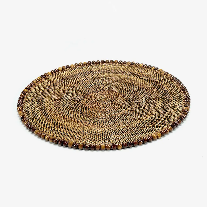 Calaisio | Round Placemat With Beads - Set of 4
