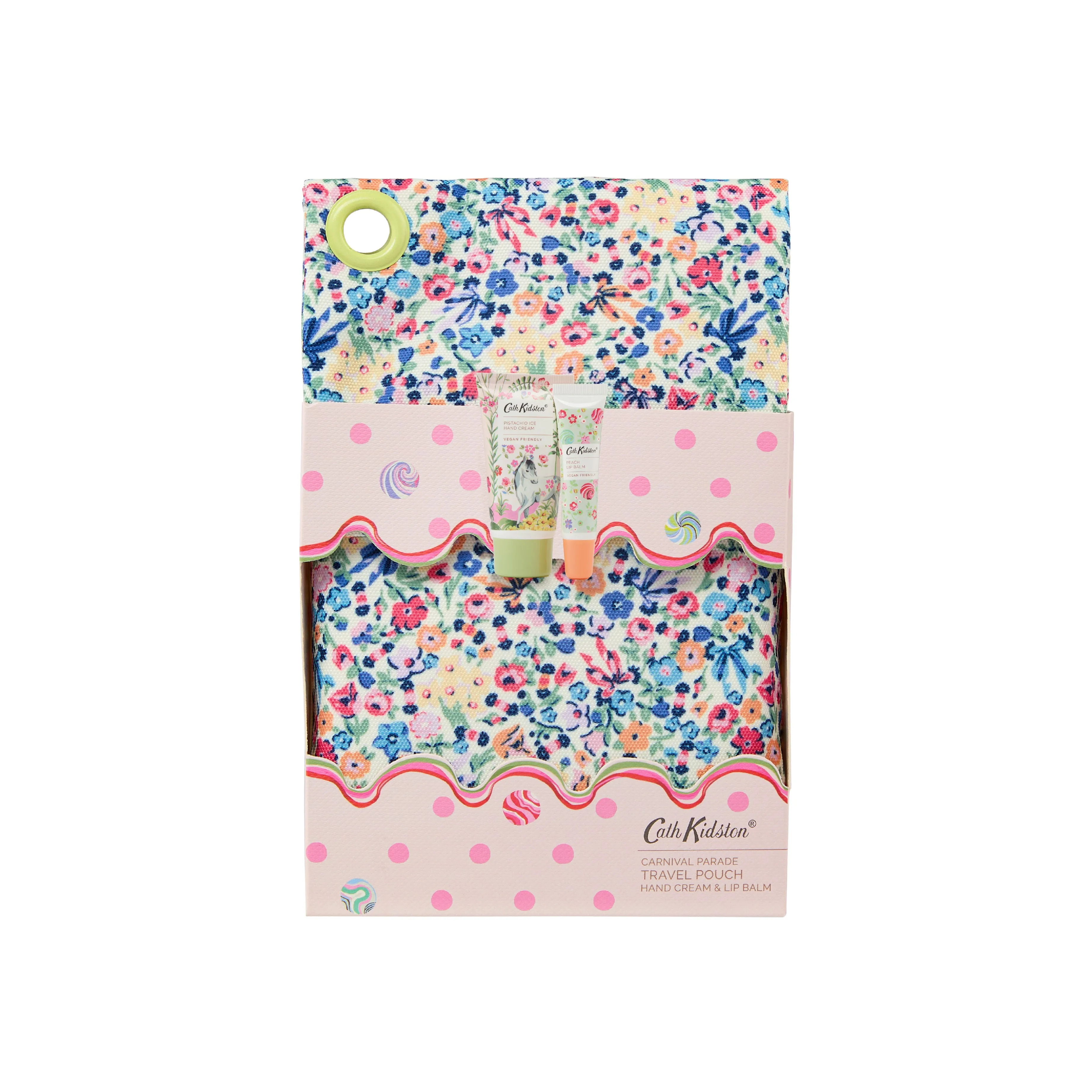 Carnival Parade Hand Cream & Lip Balm Travel Pouch