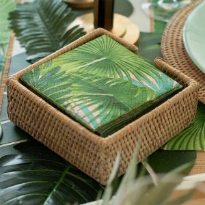Caspari | Rattan Napkin Holder