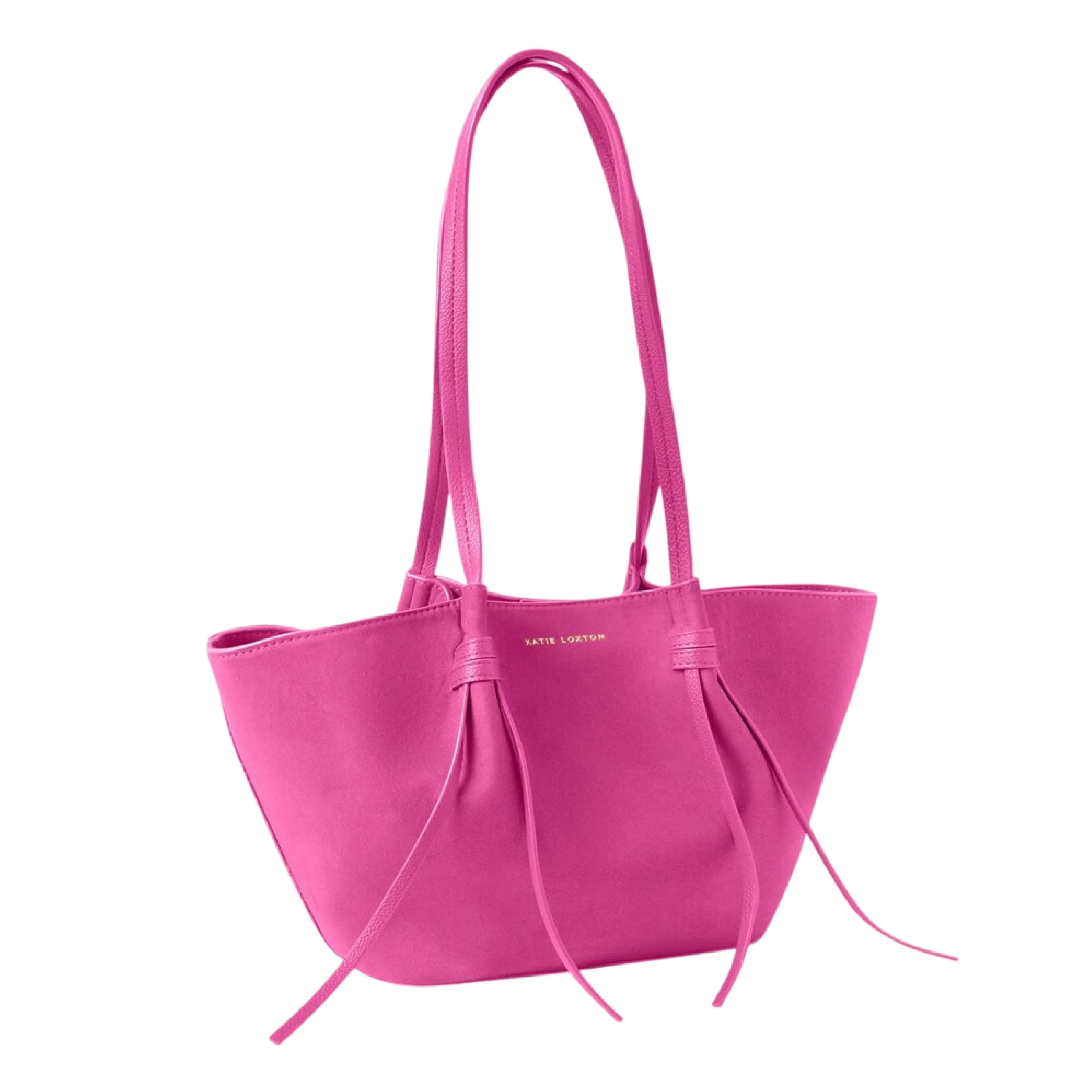 Celina Tote Bag | Magenta Suedette | Small
