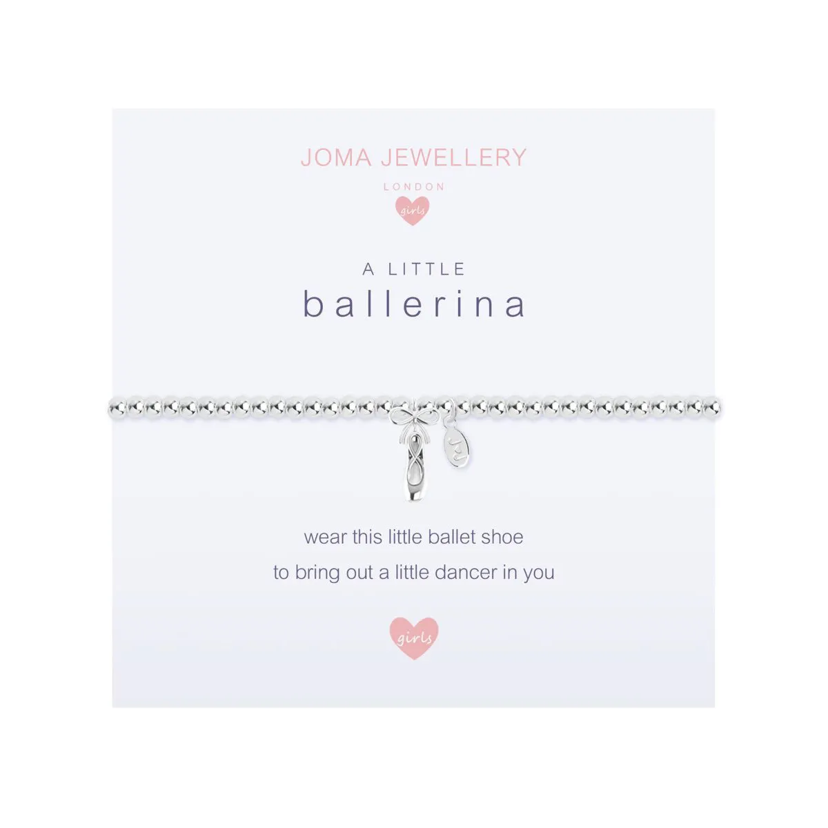 Children's A Little 'Ballerina' Bracelet | Silver Plated