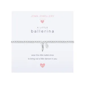 Children's A Little 'Ballerina' Bracelet | Silver Plated
