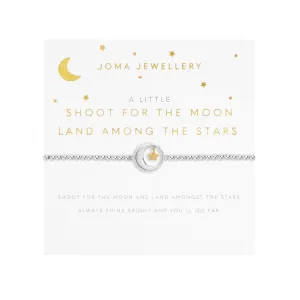 Children's A Little 'Shoot For The Moon Land Among The Stars Bracelet | Silver & Gold Plated