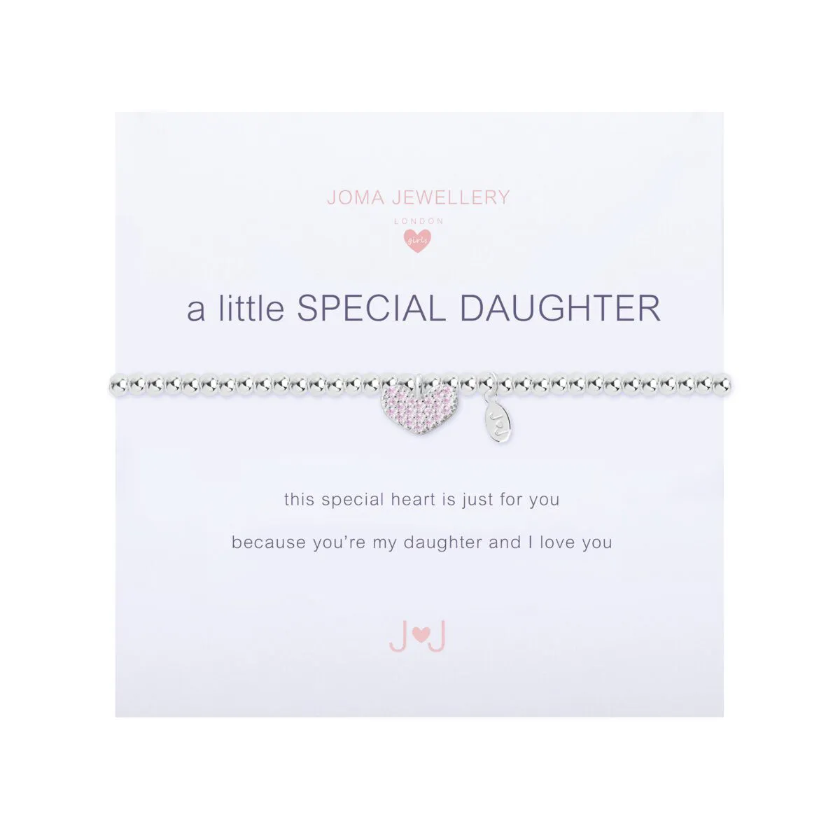 Children's A Little 'Special Daughter' Bracelet | Silver Plated