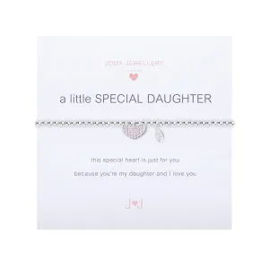 Children's A Little 'Special Daughter' Bracelet | Silver Plated