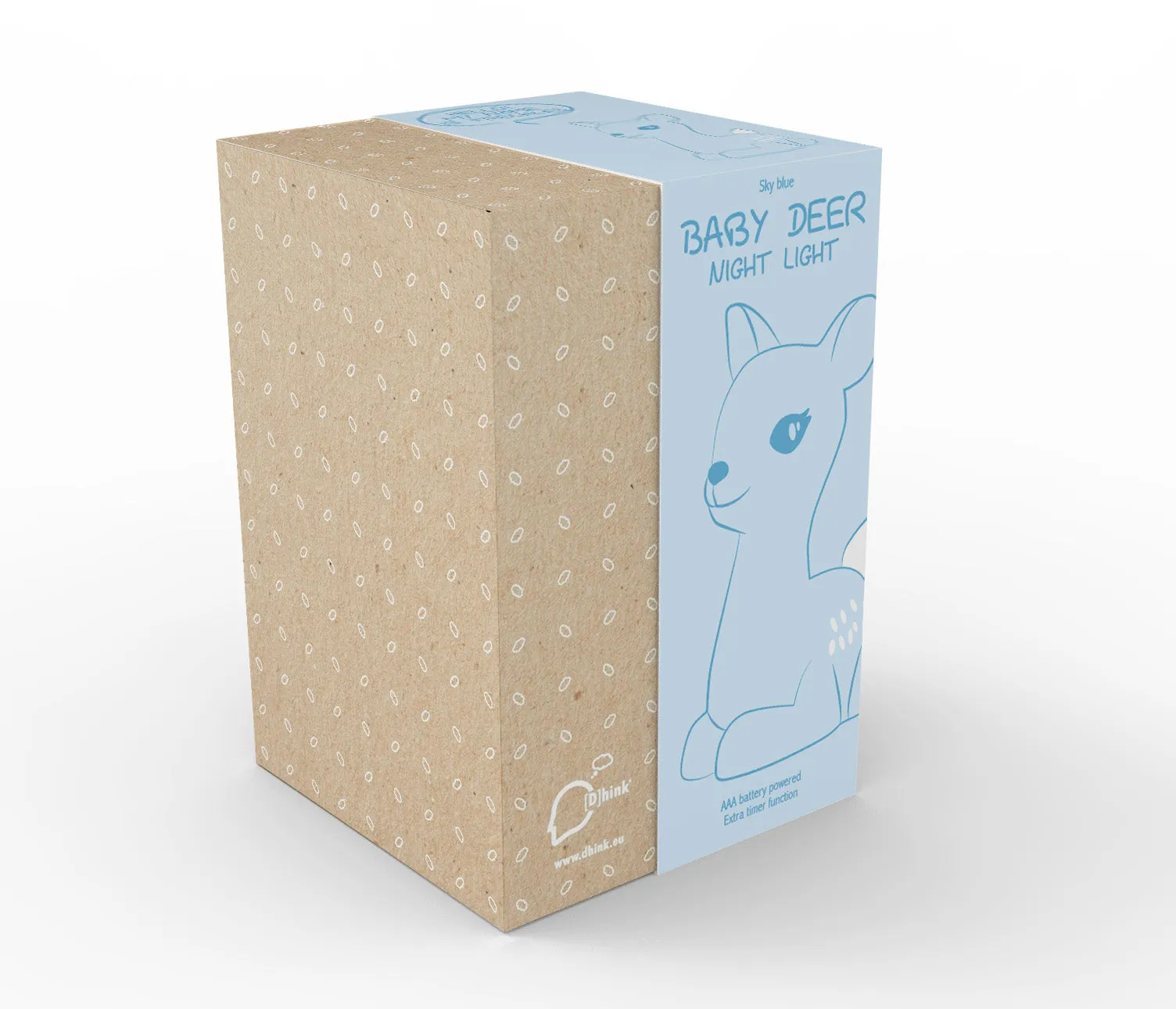 Colour Changing Night Light | Sky Blue Fallow Deer | Medium