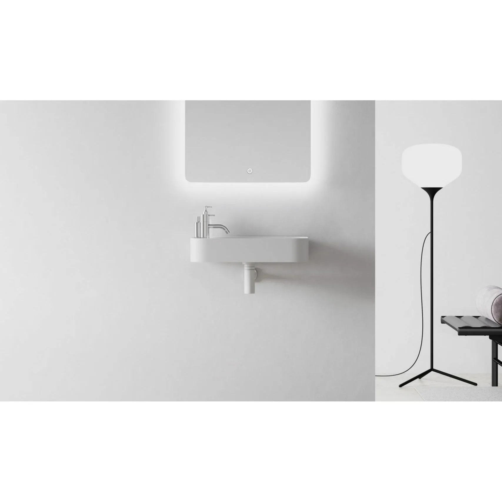 Copenhagen Bath Yuno Lr Wash Basin, L55 Cm
