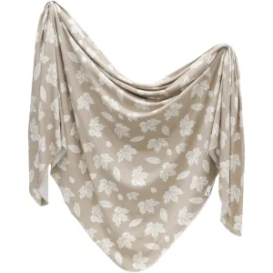 Copper Pearl Knit Swaddle Blanket | Oak