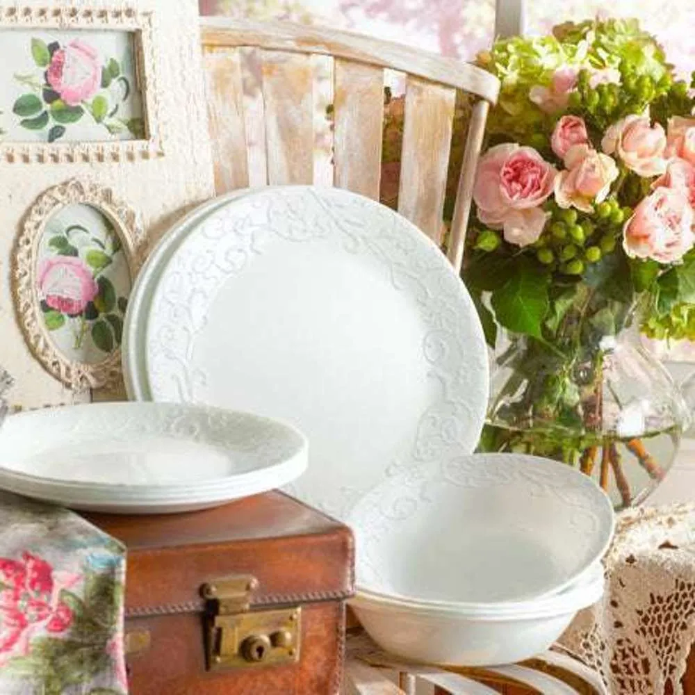 Corelle Embossed Soup Cereal Bowl Bella Faenza 532ml