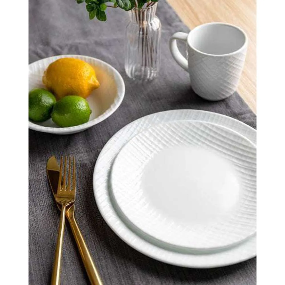 Corelle Embossed Soup Cereal Bowl Linen Weave 532ml