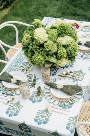 Cornflower Blue Palladio Garden Small Tablecloth