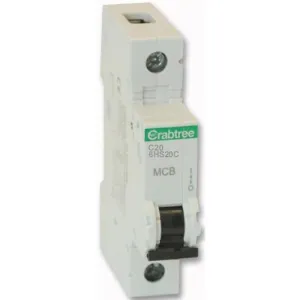 Crabtree 6HS20C 20A SP Type C MCB