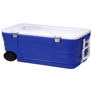 Creeper Cooler 52L with Wheel White/Blue