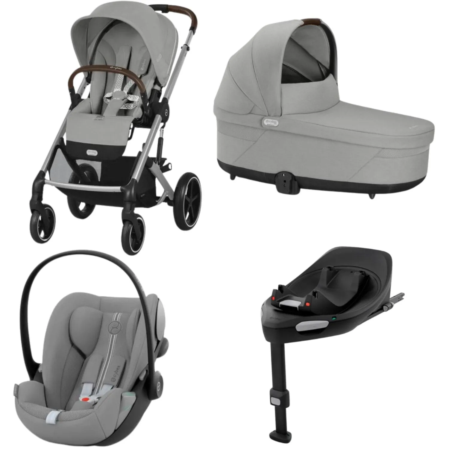 Cybex Stone Grey Balios S Lux Bundle