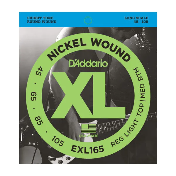 D'Addario EXL165 Nickel Wound 45-105 Bass Strings