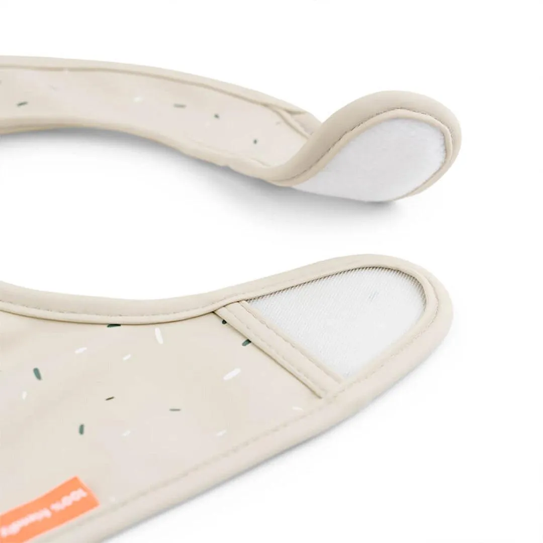 Done by Deer Velcro Bibs - Lalee - Sand - 2 Pack