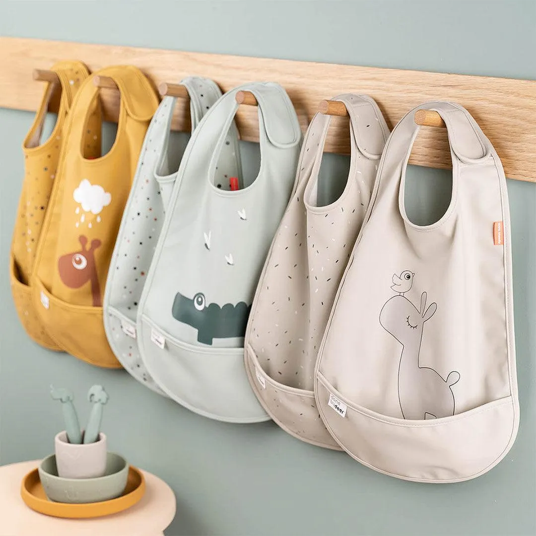 Done by Deer Velcro Bibs - Lalee - Sand - 2 Pack