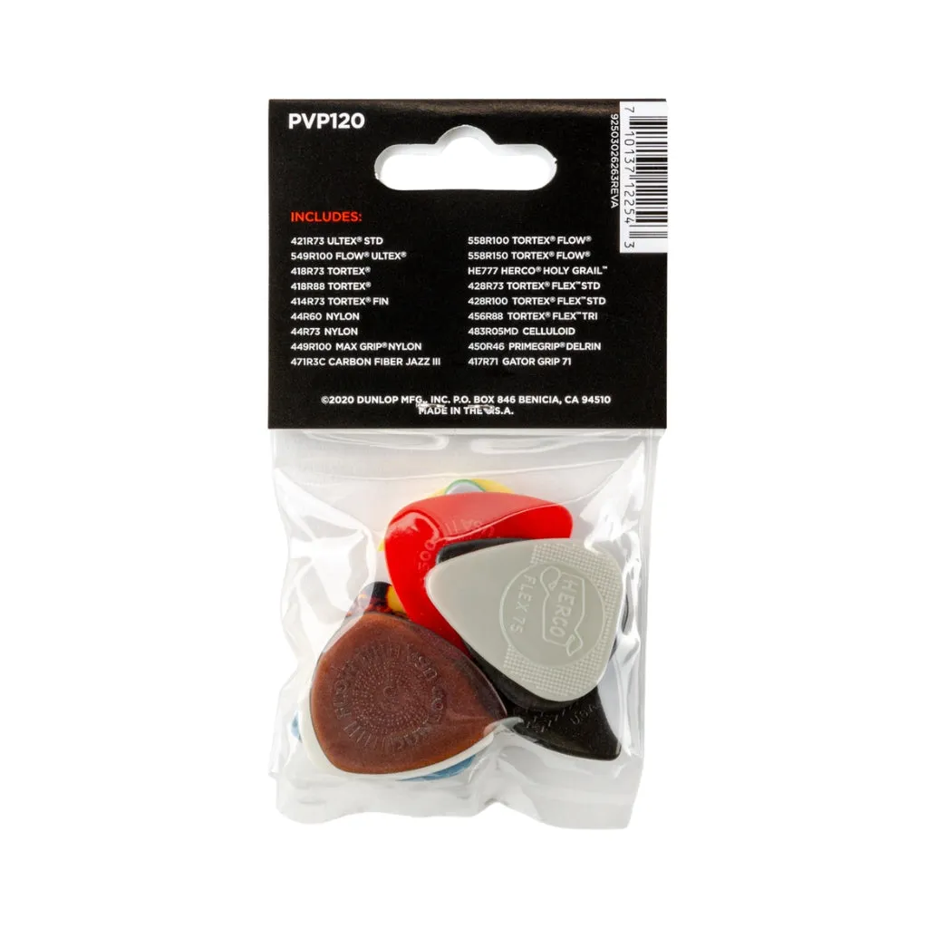 Dunlop PVP120 Recording Pick Variety Pack - 18-pack