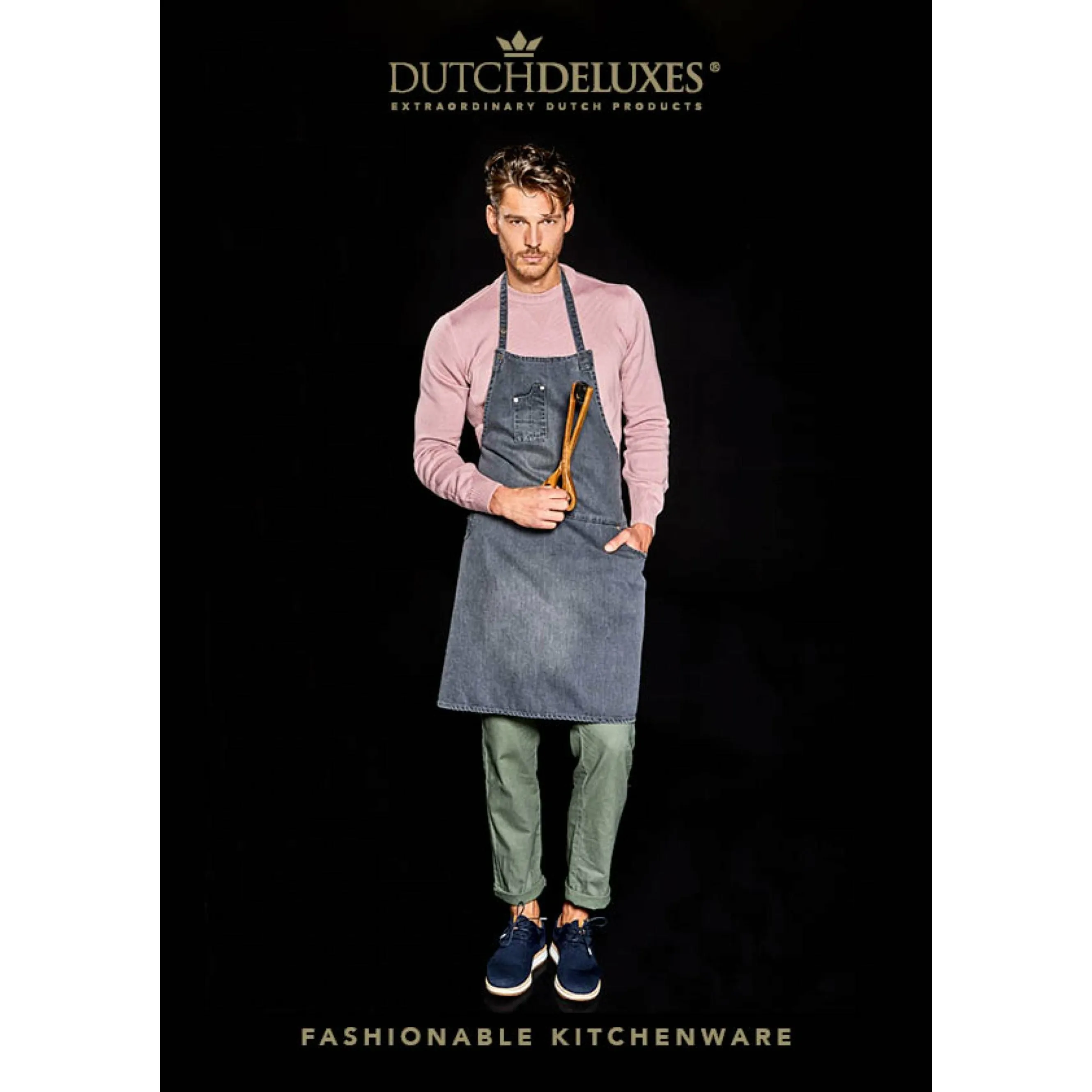 Dutchdeluxes Five Pocket Apron Comfort Fit, Washed Grey