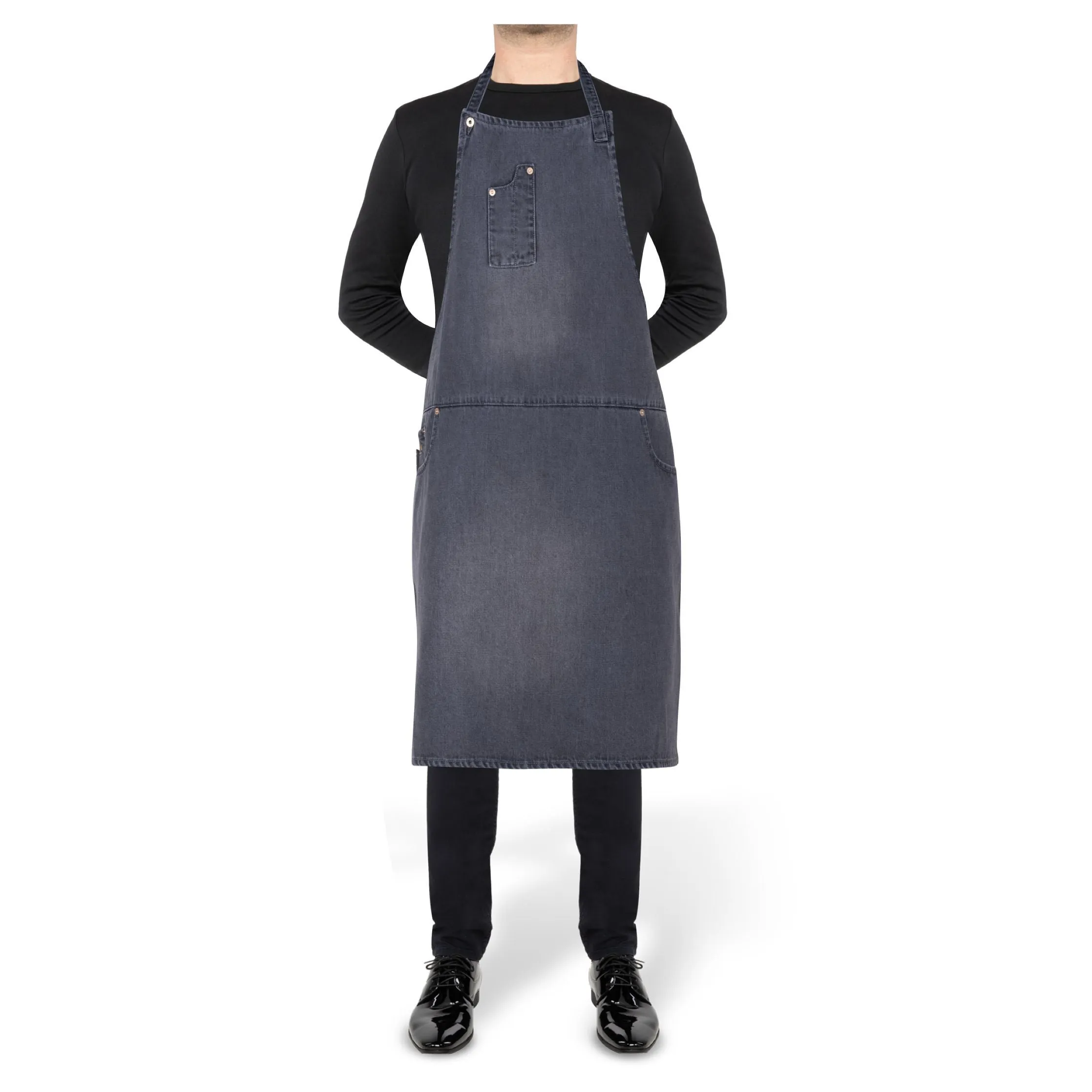Dutchdeluxes Five Pocket Apron Comfort Fit, Washed Grey
