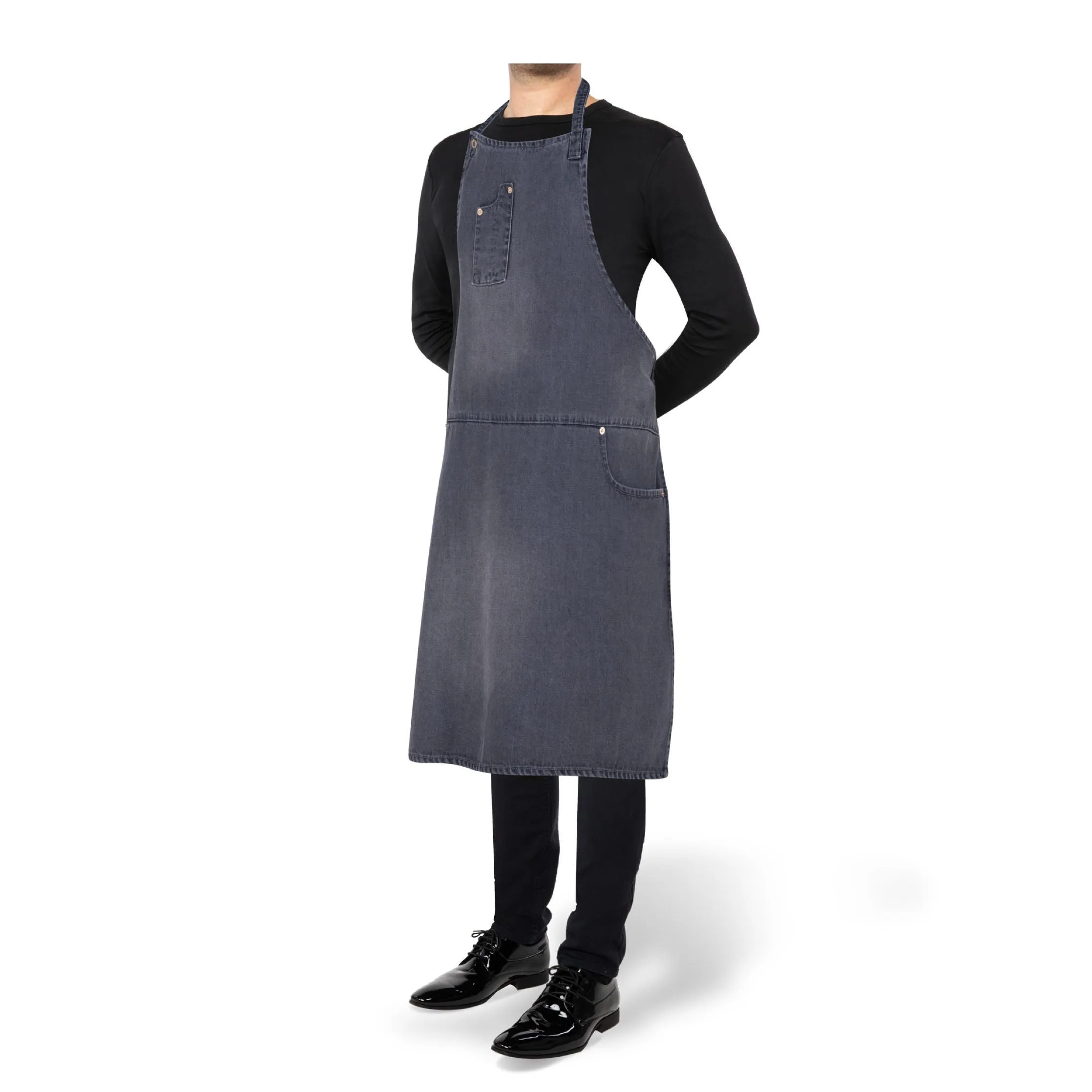 Dutchdeluxes Five Pocket Apron Comfort Fit, Washed Grey