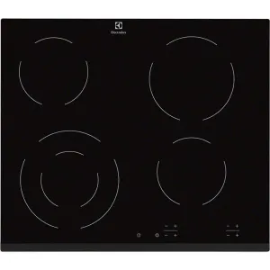 Electrolux 60cm 4 Zone Built-In Electric Hob Black | EHF6241FOK