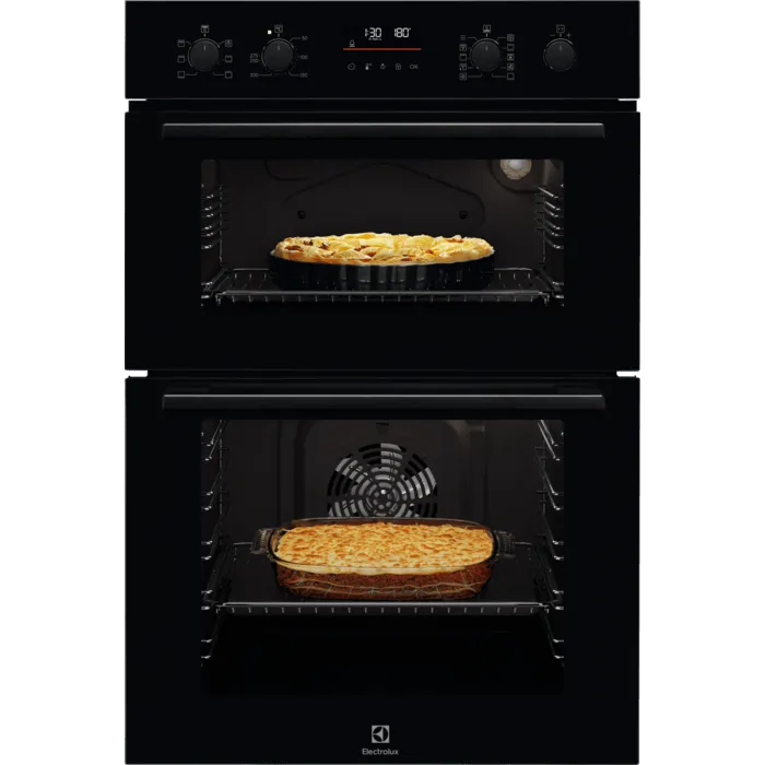 Electrolux Surround Cook Built In Double Oven Black | EDFDC46K