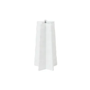 Embossed Porcelain Star Vase | Small
