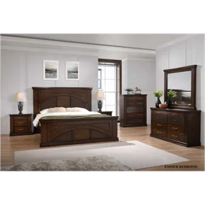 Emmer Bedroom Set - Queen Bed/Bedside/Dresser/Chest Drawer