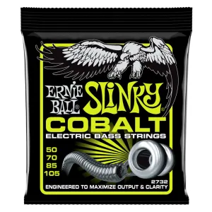 Ernie Ball Regular Slinky Cobalt Electric Bass Strings, 50-105 Gauge