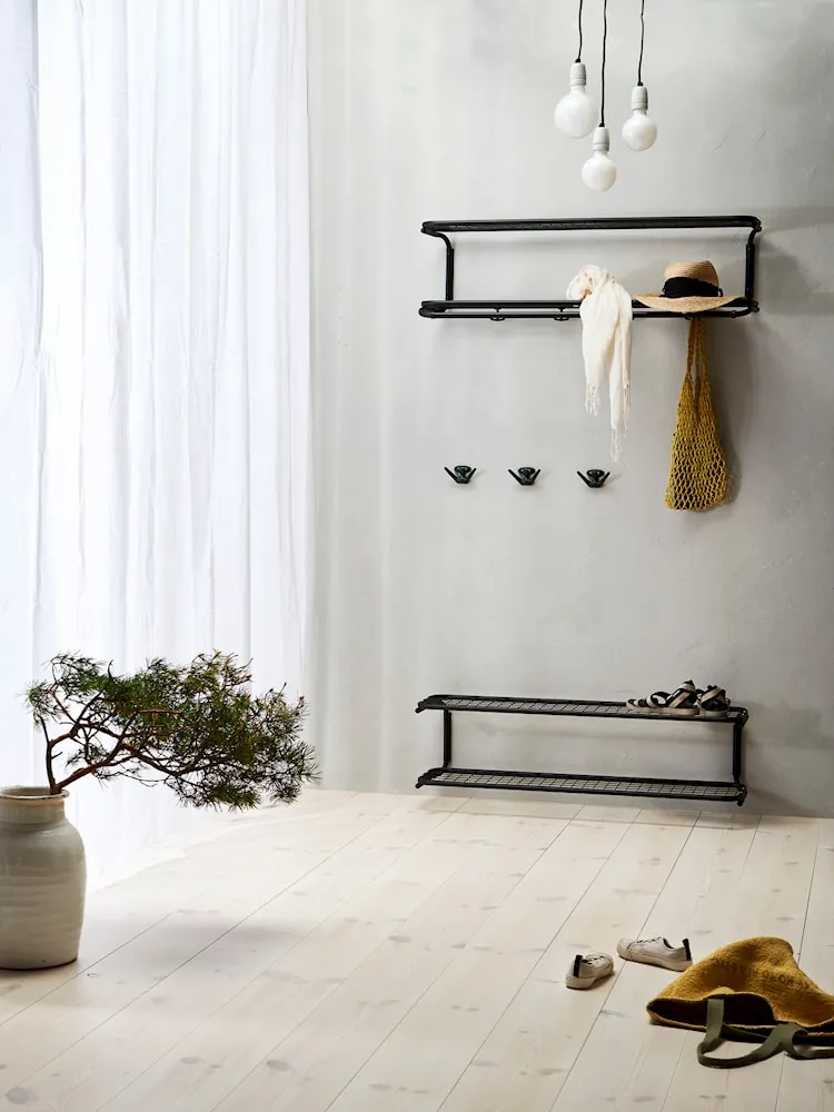 Essem Design Classic Shoe Rack 120 Cm, White/Chrome