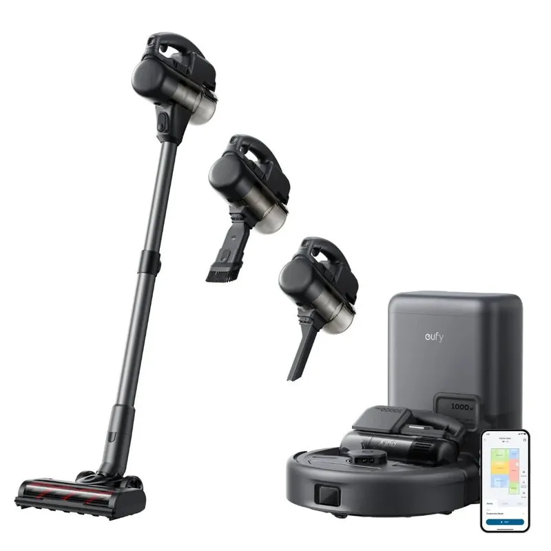 Eufy Robot Vacuum 3-in-1 E20 with Versatile Stick and Handheld Vacuum Cleaner Combo | T2070
