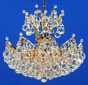 Fantastic Lighting Domingo 4 Light Suspended Light French Gold