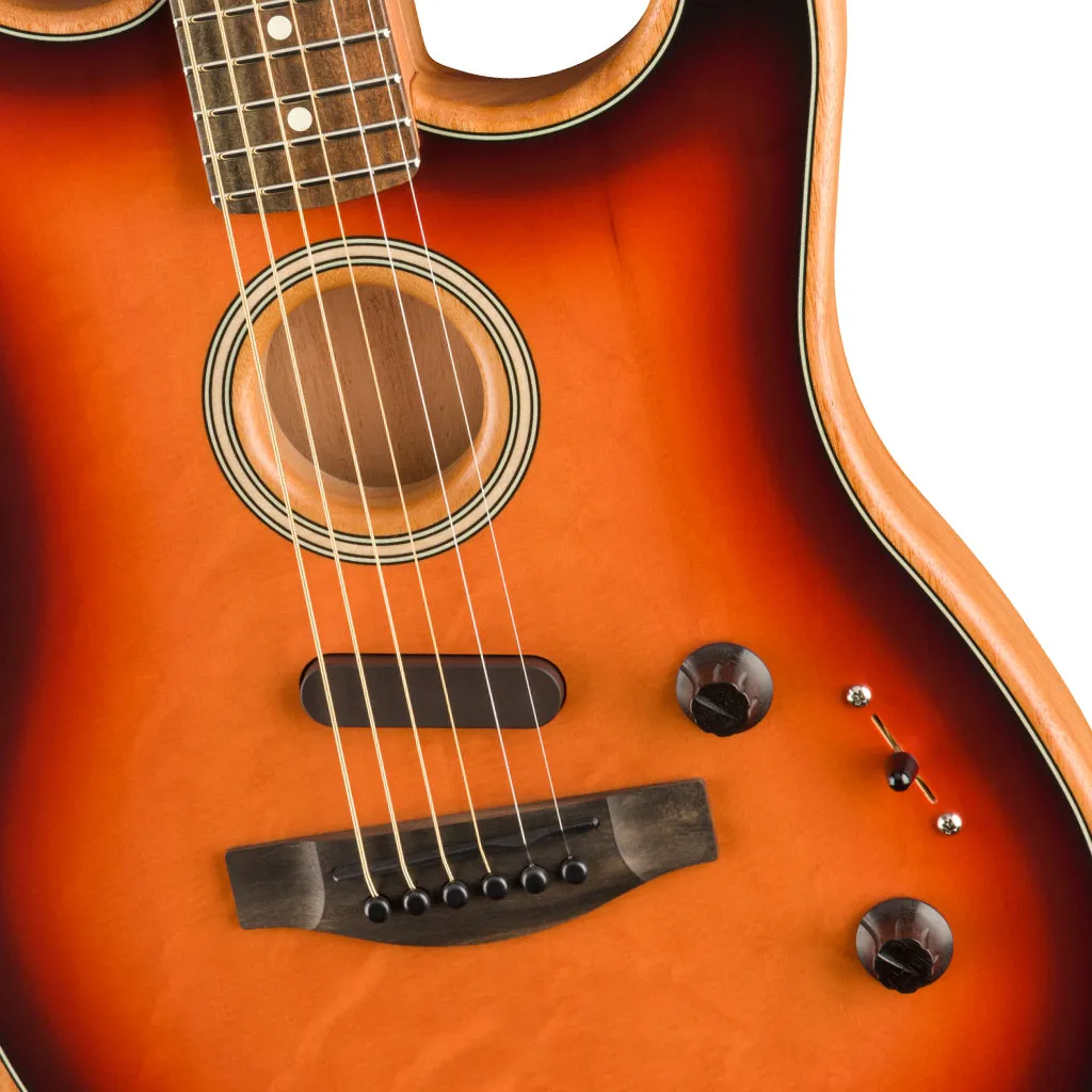Fender American Acoustasonic Strat in 3 Colour Sunburst