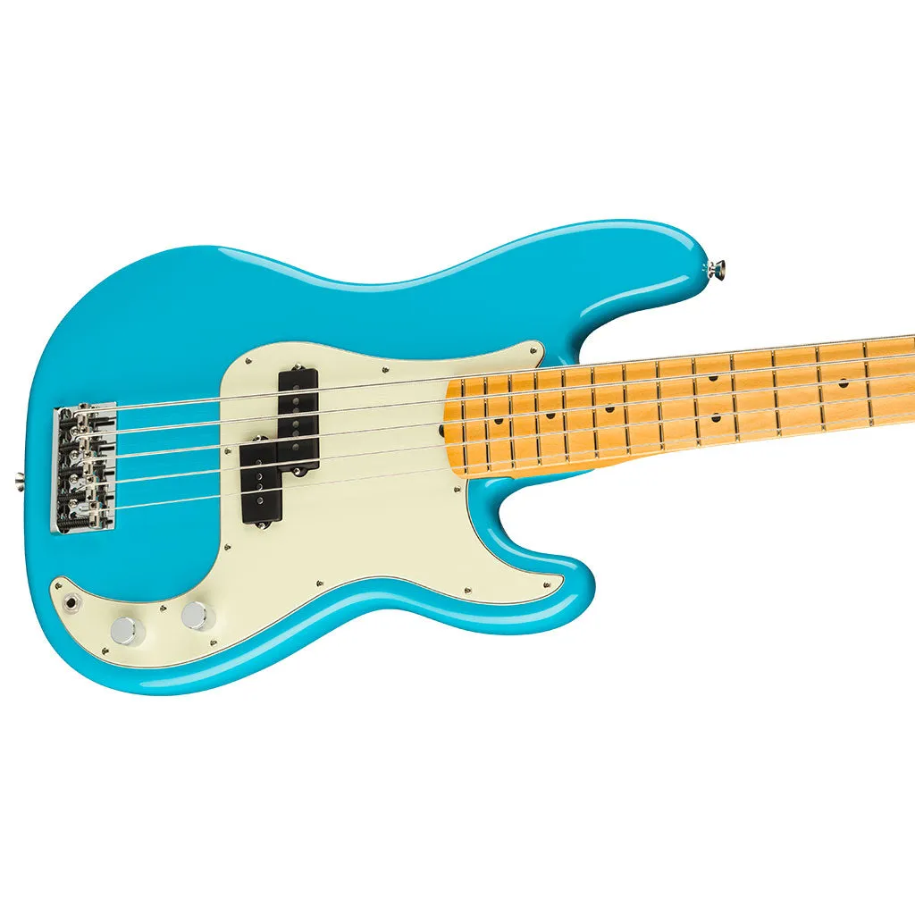 Fender - American Professional II Precision Bass V - Maple Fingerboard - Miami Blue