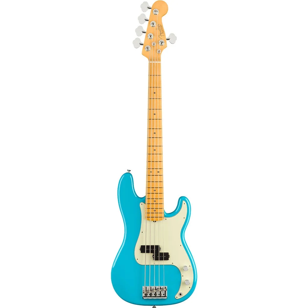 Fender - American Professional II Precision Bass V - Maple Fingerboard - Miami Blue