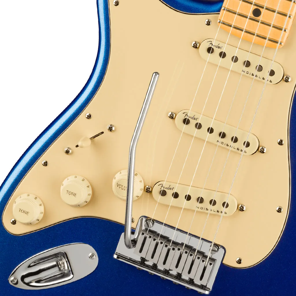 Fender - American Ultra Stratocaster Left-Hand, Maple Fingerboard, Cobra Blue