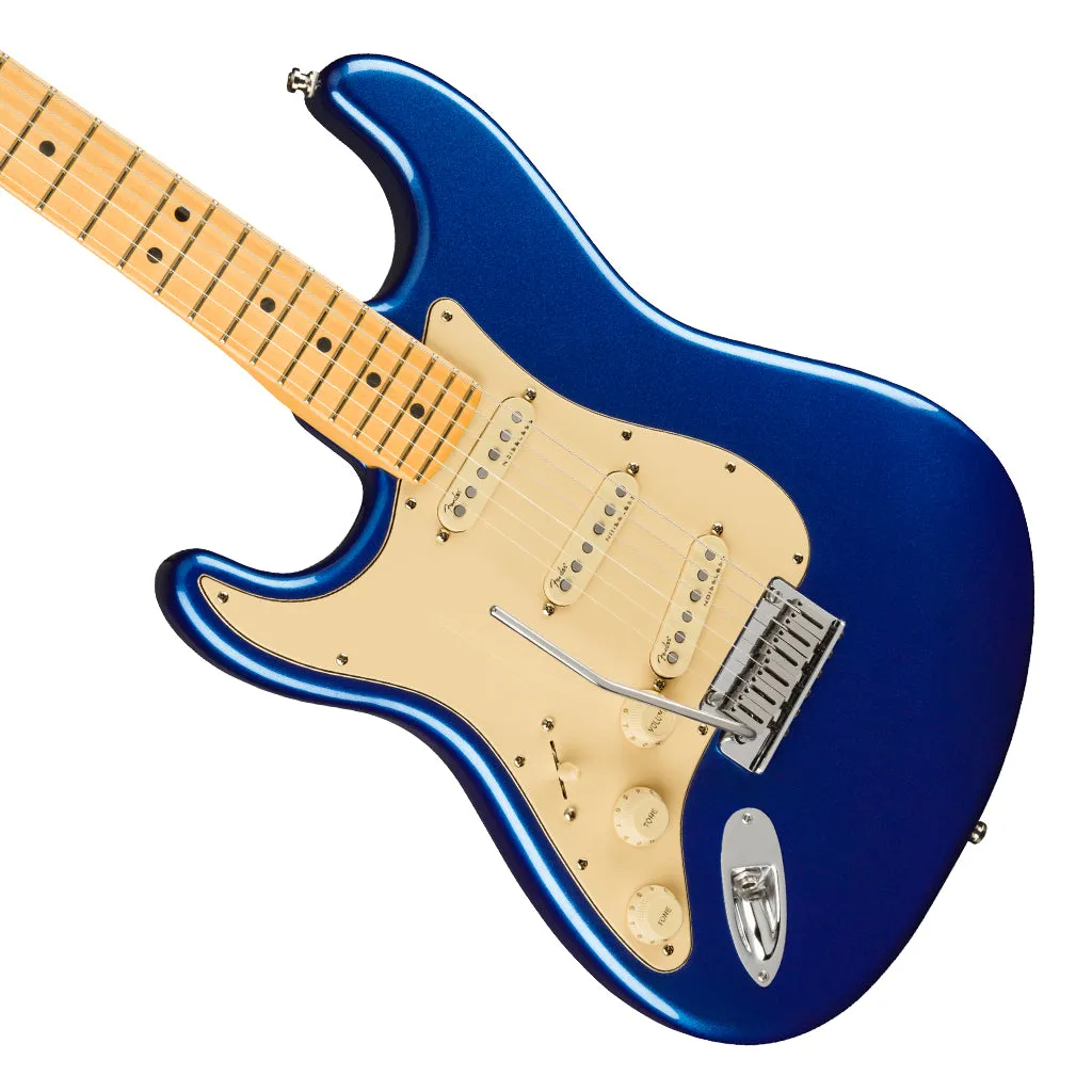 Fender - American Ultra Stratocaster Left-Hand, Maple Fingerboard, Cobra Blue
