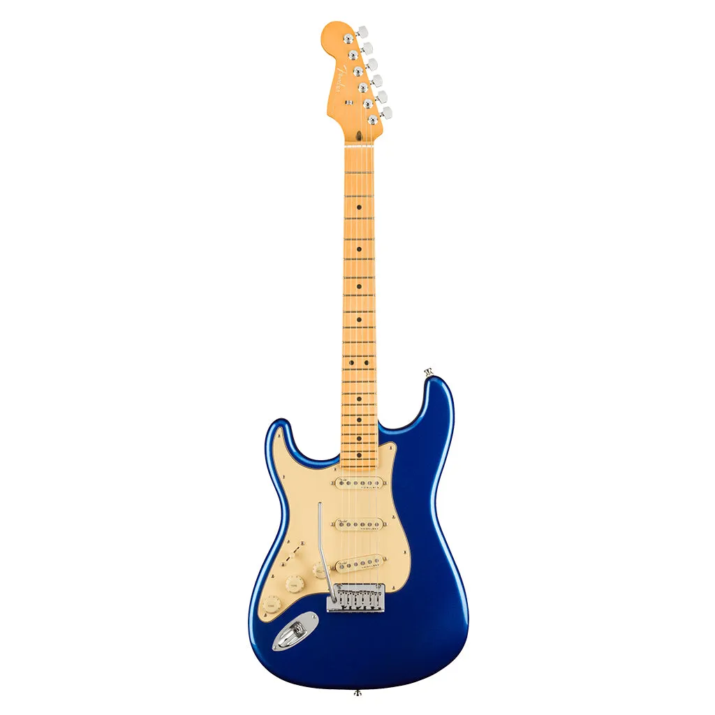 Fender - American Ultra Stratocaster Left-Hand, Maple Fingerboard, Cobra Blue