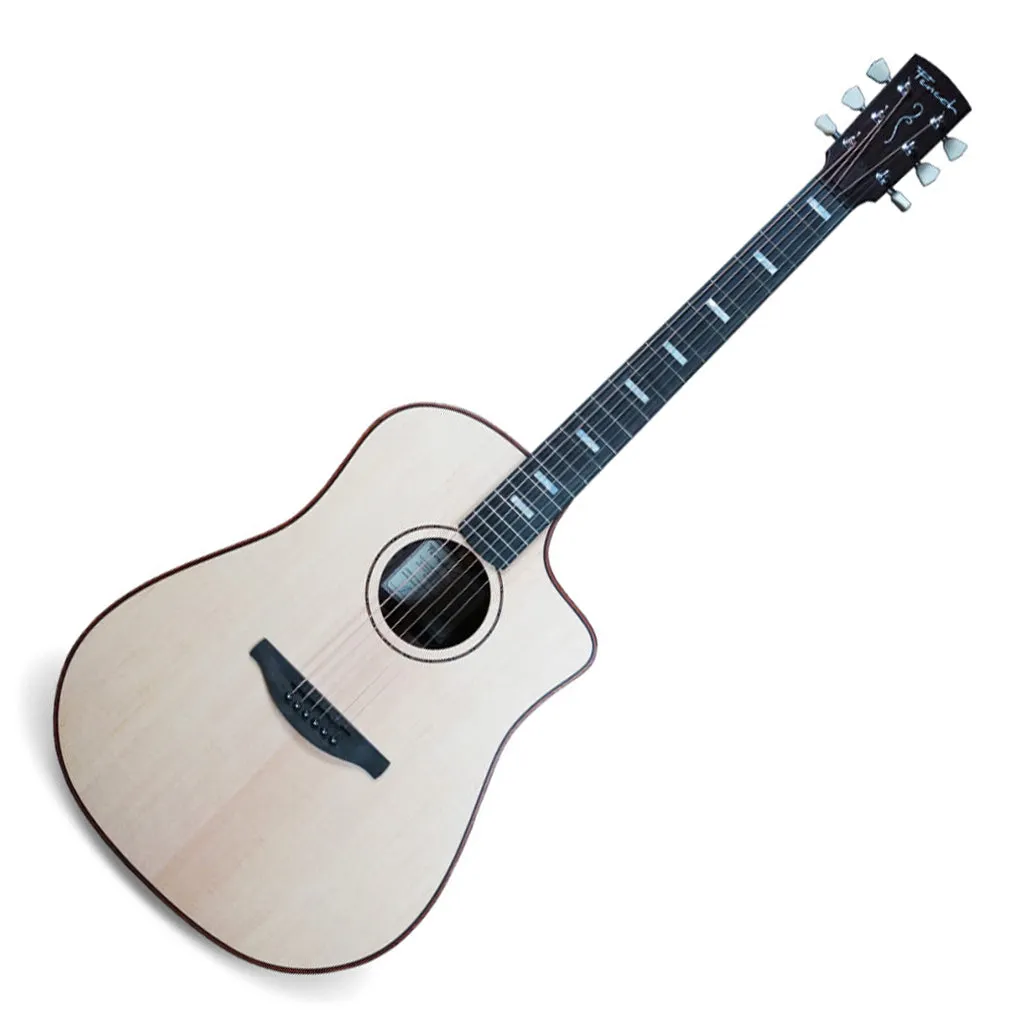 Fenech VT Pro Rosewood Dreadnought With Cut Away  Spruce / Rosewood