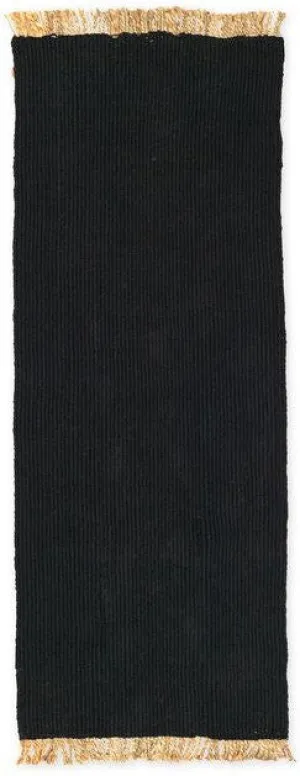 Ferm Living Block Runner, Black/Natural
