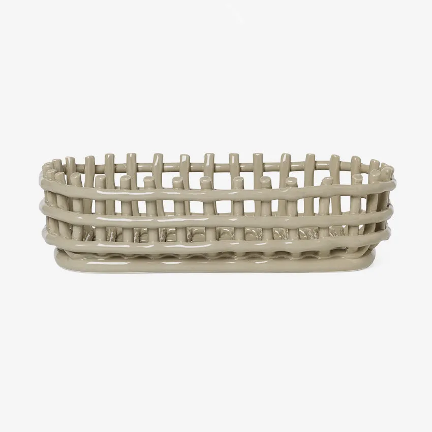 ferm LIVING | Ceramic Oval Basket