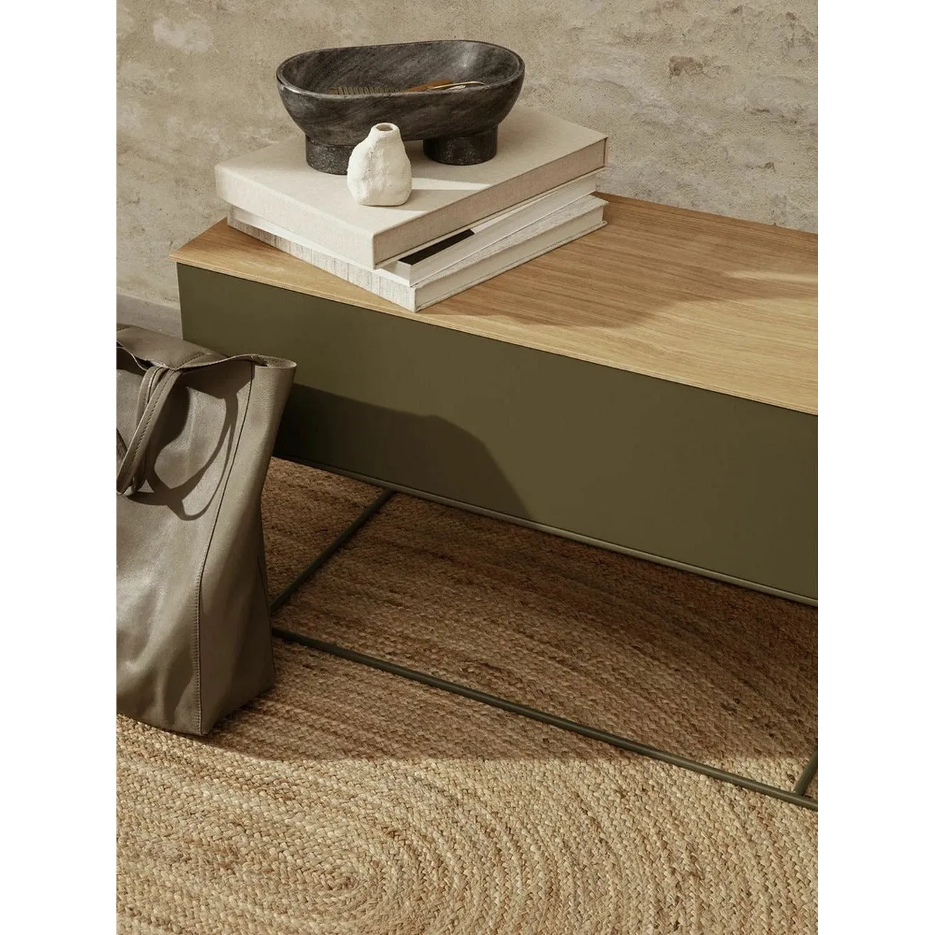 Ferm Living Eternal Oval Jute Rug Large, Natural