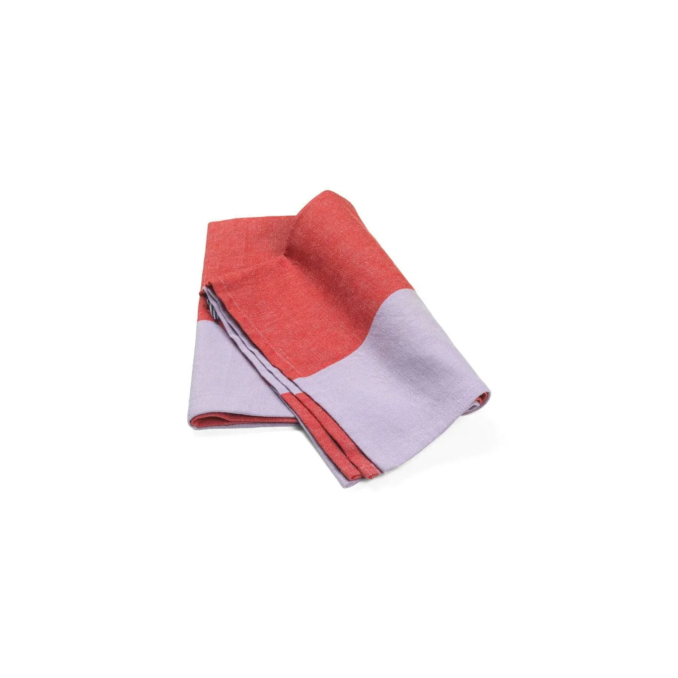 Ferm Living Hale Tea Towel, Red/Purple