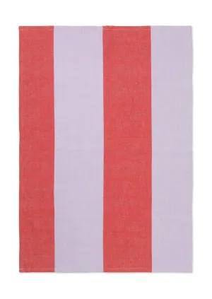 Ferm Living Hale Tea Towel, Red/Purple