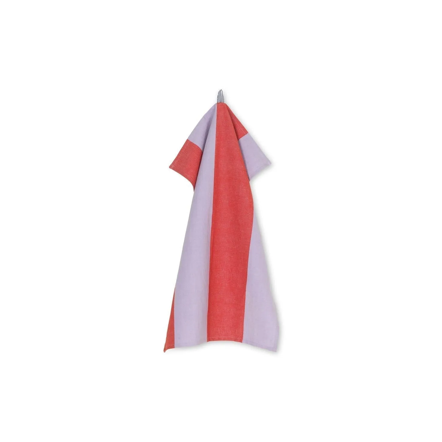 Ferm Living Hale Tea Towel, Red/Purple