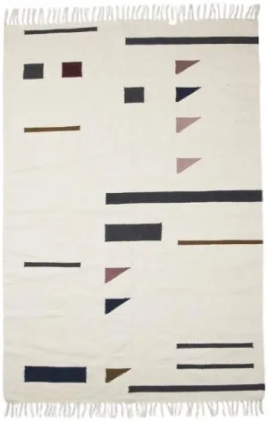 Ferm Living Kelim Carpet Triangles, 140x200cm