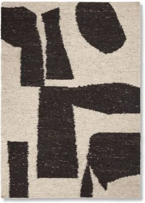 Ferm Living Piece Rug 140 X 200 Cm, Off White/Coffee